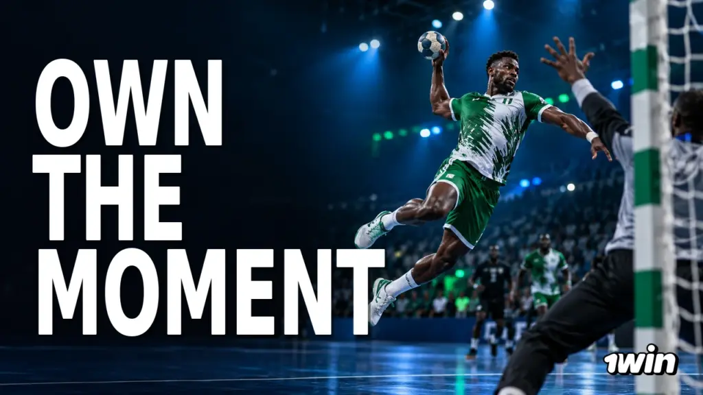1win handball illustration