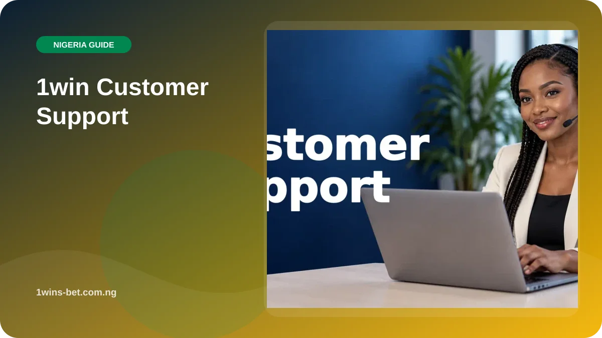 1win Customer Support illustration