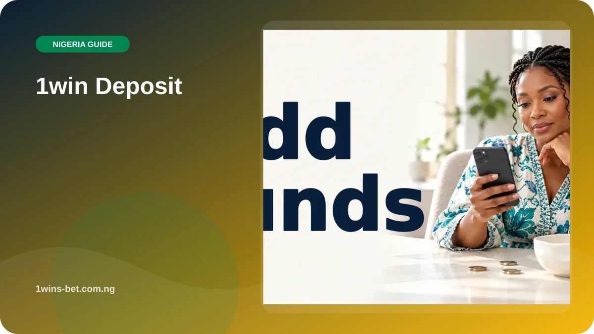 1win Deposit illustration